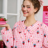 Sleepy Fairy Strawberry Cotton Pajamas Set