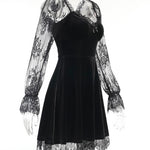 Get trendy with My Gothic Soul Lace Mini Dress -  available at Peiliee Shop. Grab yours for $25 today!