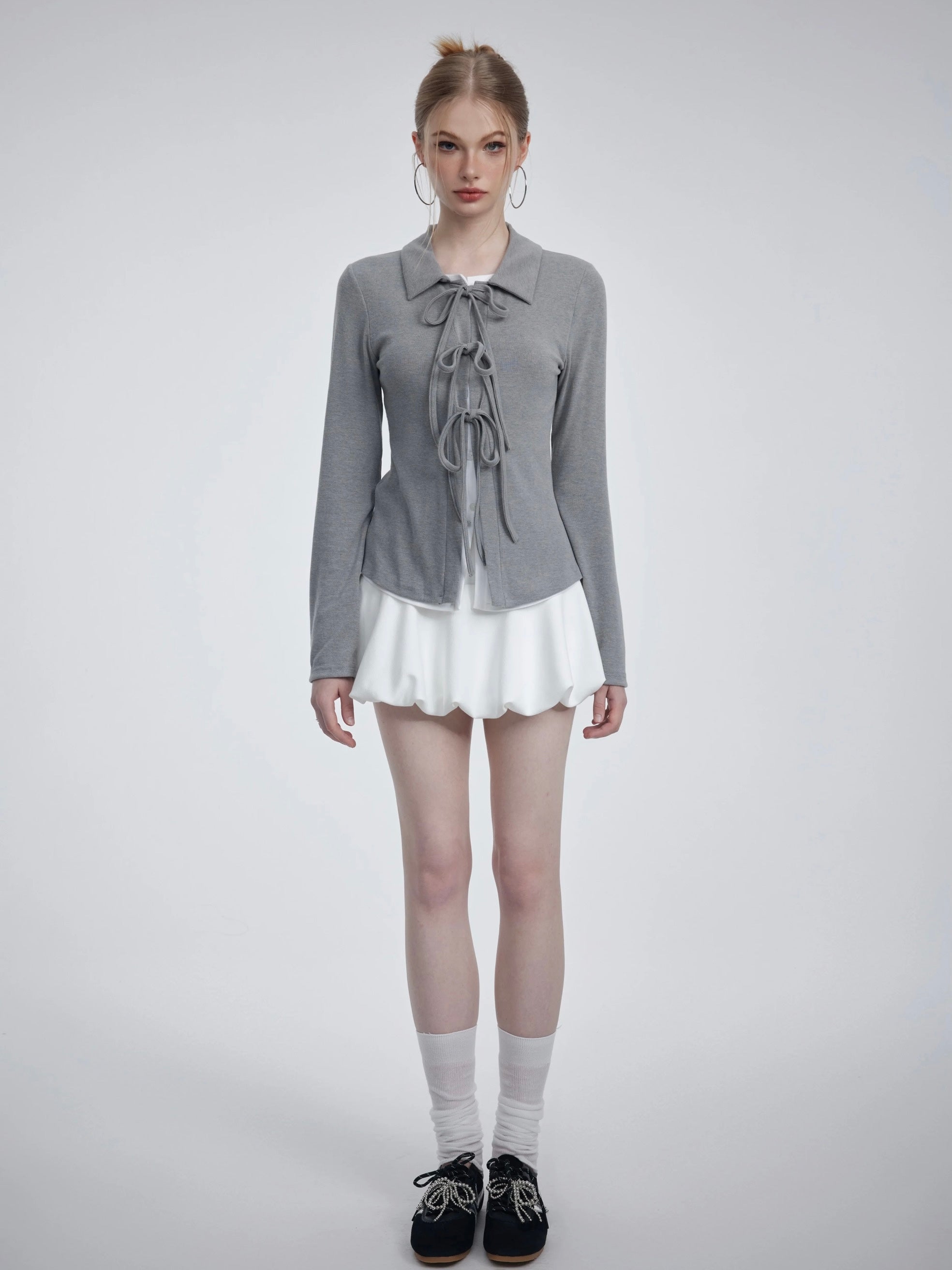 Get trendy with [Oth 24AW] Loli Poli 2 in 1 shirt cardigan -  available at Peiliee Shop. Grab yours for $42 today!