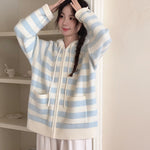 Get trendy with Pastel Cloud Knitting Hoodie Cardigan - Sweater available at Peiliee Shop. Grab yours for $39.90 today!