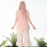 Rose Island Moss Garden 100% Cotton Loose Fit Capri Pants