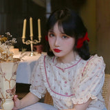 Get trendy with In my floral garden shirt crop top -  available at Peiliee Shop. Grab yours for $18 today!