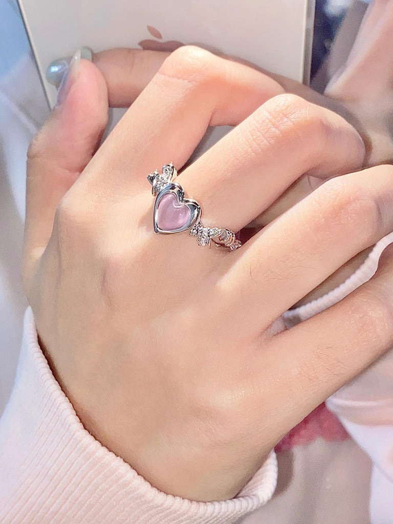 Get trendy with [April Gift] Heart Ring for orders over $45 -  available at Peiliee Shop. Grab yours for $0 today!