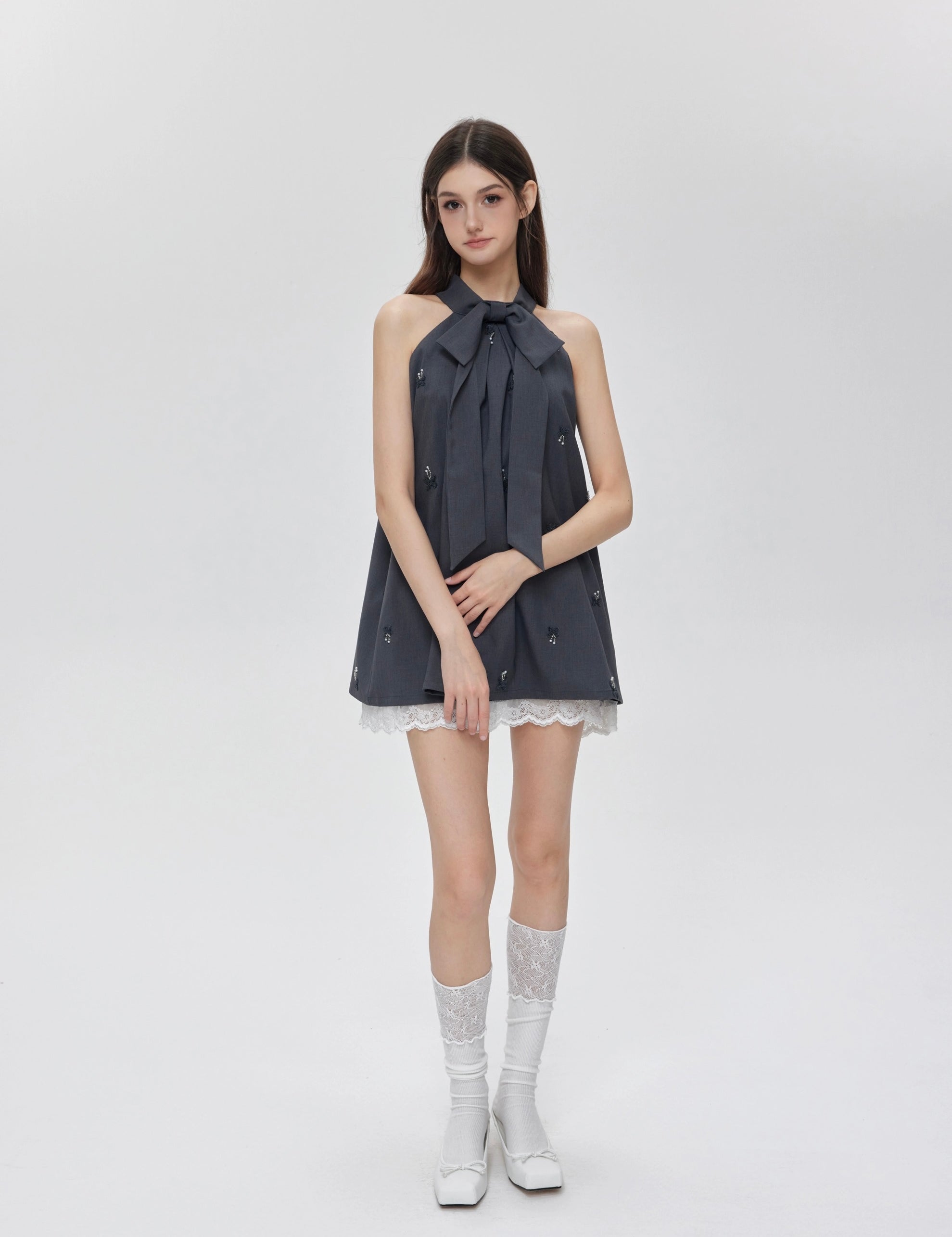 Get trendy with I don’t care about you - mini dress set made with suit fabric -  available at Peiliee Shop. Grab yours for $48 today!