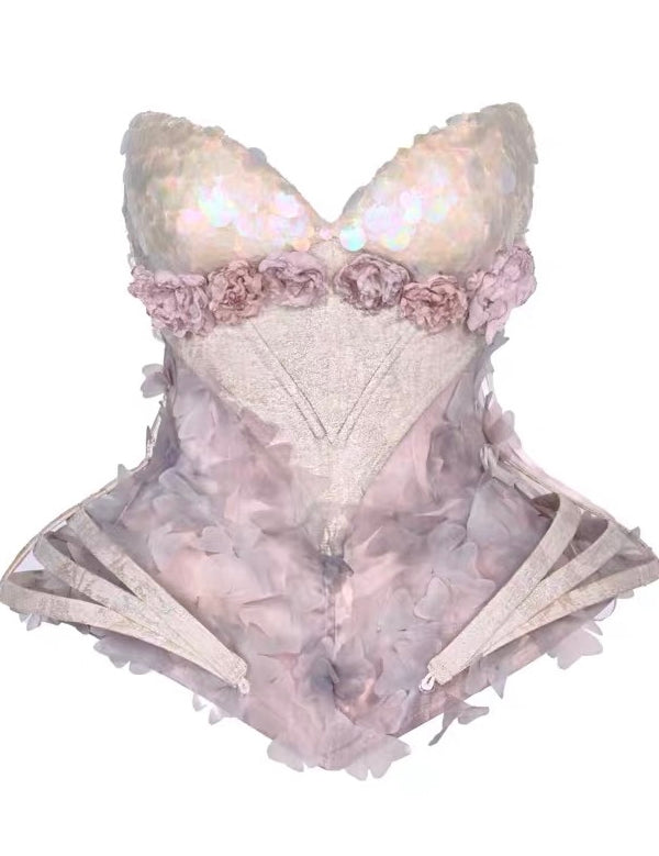 Blood Supply Moonlight Spirit Floral Elf Corset