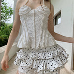 Get trendy with [SPOII UNOSA] Angelic Romance Corset Top -  available at Peiliee Shop. Grab yours for $56 today!