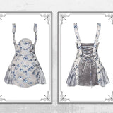 Get trendy with [Blood Supply] Corpse Bride Gothic Mini Dress - Crop Top available at Peiliee Shop. Grab yours for $49.90 today!