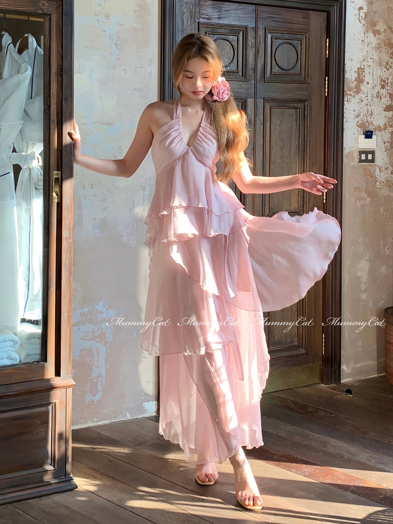 Get trendy with [Mummy Cat] Spring Sakura Rimantic Dress Set -  available at Peiliee Shop. Grab yours for $55 today!
