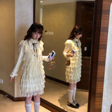 Rose Candy · Vanilla Mousse Lace Dress