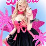 Get trendy with Moonlight Goddess Ribbon Mini Dress -  available at Peiliee Shop. Grab yours for $42 today!