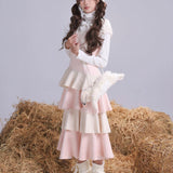 Rose Island Pink Twin Souls Princess Midi Dress