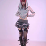 [Evil Tooth] My Rockstar Punk Bunny! Hoodie and skirt set