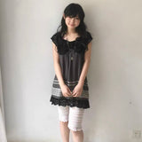 SicAstra Flower Diary Midnight Ribbon Dress