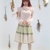 Get trendy with [Rose Island] Fairy Spirit Floral Midi Skirt -  available at Peiliee Shop. Grab yours for $34 today!