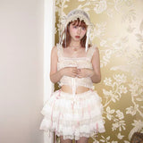 August Unicorn Rococo Lace 2 ways of wearing Cami top or mini skirt
