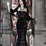 Blood Supply Christmas At Vampire Castle Maxi Dress Gown