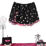 Evil Tooth Paris Girl Polka Dot Mini Skirt