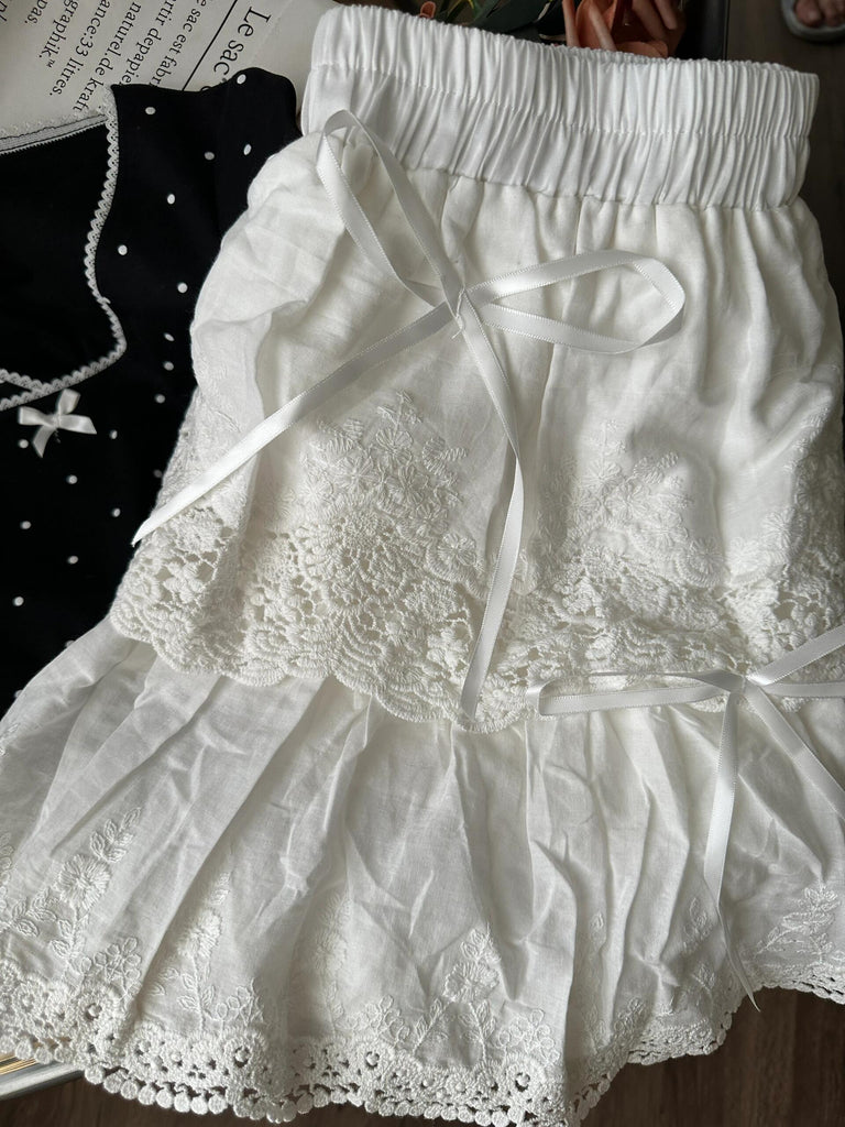 Get trendy with Angelic Doll Cotton Mini Skirt -  available at Peiliee Shop. Grab yours for $19.90 today!