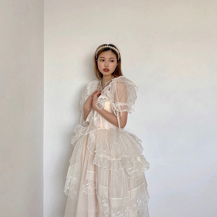 Get trendy with [August Unicorn] Angelic Aura Handmade Silk Outer Princess Dress - Dresses available at Peiliee Shop. Grab yours for $198 today!