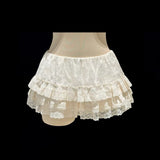 KittenClaw Morning Light Beige Gothic Lace Cross 100% Cotton Top and skirt set