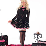 Evil Tooth Paris Girl Polka Dot Mini Skirt