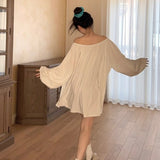 Riberry Lazy Days Soft Comfy Oversized Mini Dress