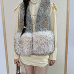 Get trendy with [SPOII UNOSA] Vintage Charm Faux Fur Autumn Vest - Coat available at Peiliee Shop. Grab yours for $66 today!