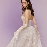 - Songe Atelier - Peach Flower Mist Wedding Bridal Dress Tailor Made