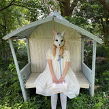 August Unicorn Sugar Doll Silk Cotton Blend A-line Dress