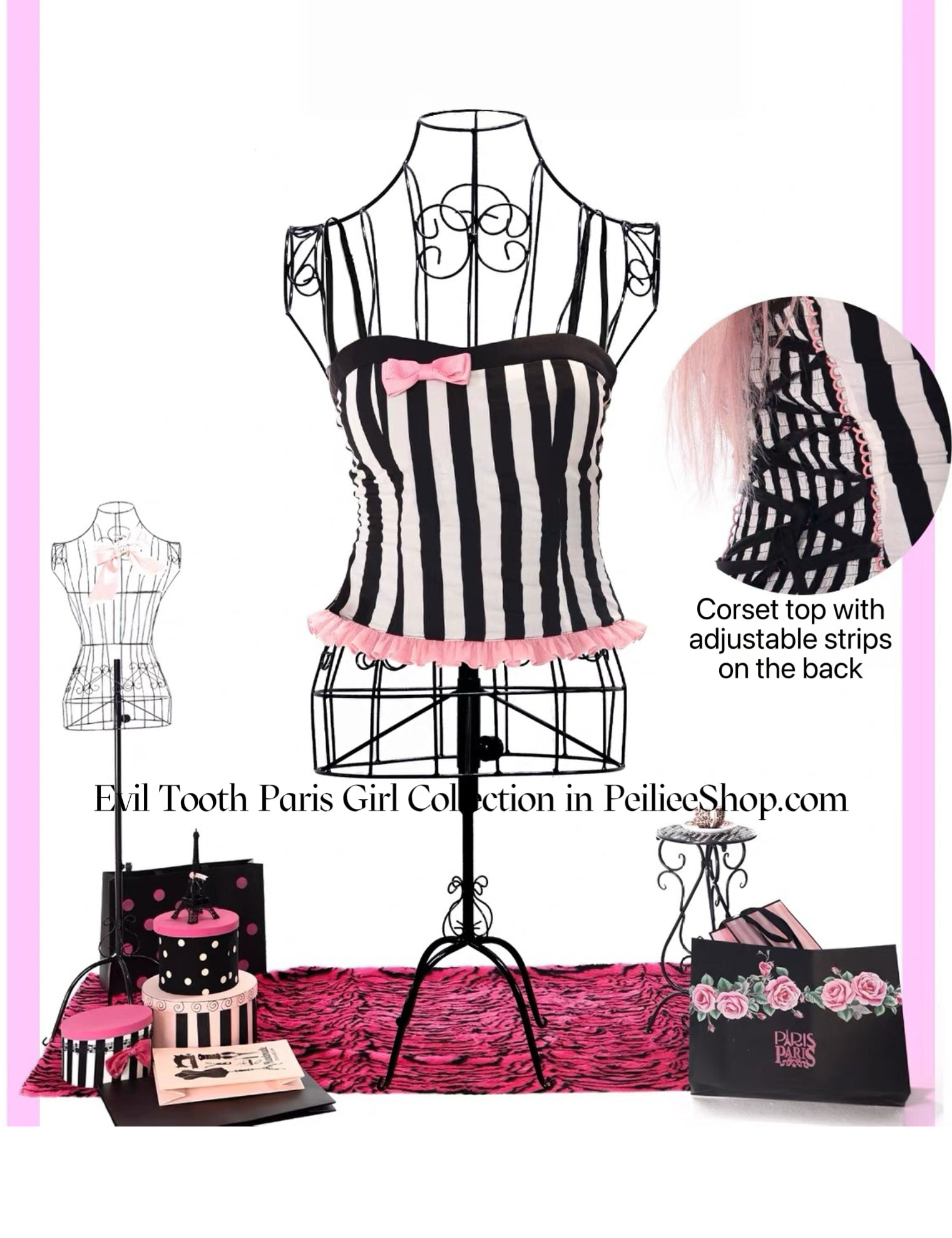 Evil Tooth Paris Girl Cotton Blended Tank Top