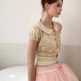 MineBeThyVers Floral Garden cropped Top