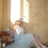 August Unicorn Cloud Ruffle Fairy Dress