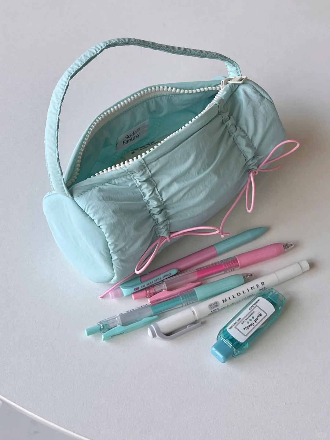 Get trendy with Ballet Core Summer dopamine-colored soft tote bag and pencil case - Bag available at Peiliee Shop. Grab yours for $15.50 today!