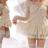 Rose Island Silk Wing Fairy Lace Top