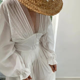 [Tailor Made] Morning Dew Handmade Cotton Bridal Maxi Dress