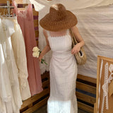 [Tailor Made] Sun Kissed Love Handmade Cotton Strapless Bridal Maxi Dress