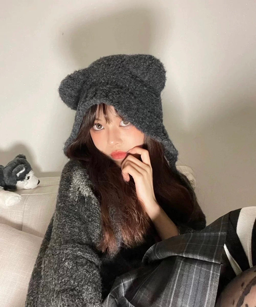 Get trendy with [Autumn Gift For Orders Over $100] Faux Fur Bear Ear Hat -  available at Peiliee Shop. Grab yours for $0.10 today!