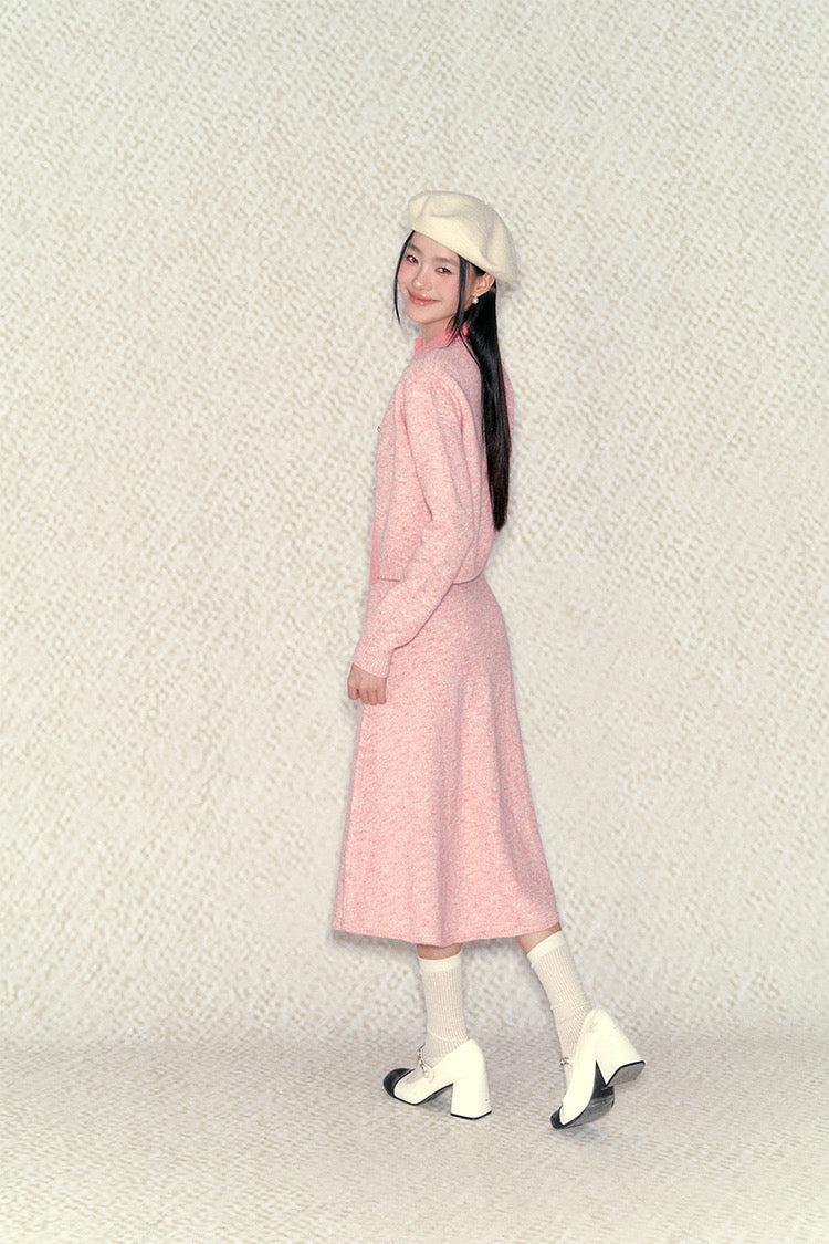 Get trendy with [Underpass]Pink Angel Knit Dress Set -  available at Peiliee Shop. Grab yours for $48.50 today!