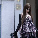Cinnabun Midnight Rose Floral Dress