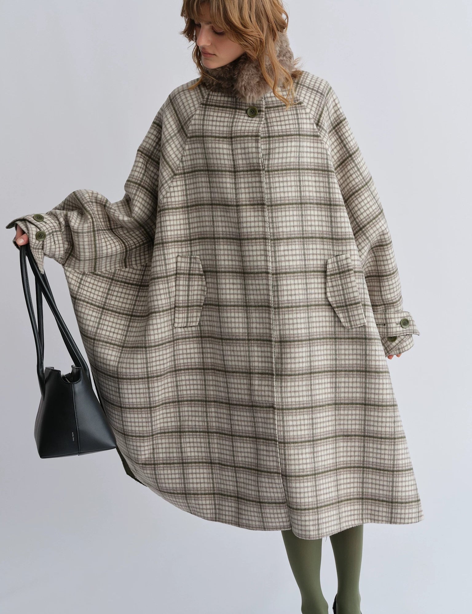[12% Off At Checkout] PREEKEND Oversized Wool-Blend Cape Coat