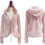 Rose Island Cassie’s Dream Sequin Velvet Hoodie