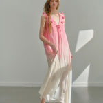 Get trendy with [UNOSA] Sunset Petals Midi Dress Gown -  available at Peiliee Shop. Grab yours for $69 today!