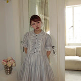 August Unicorn Wonderland Maid Stripe Dress