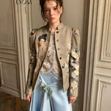UNOSA Courtly Portrait Garden Quilted Jacket