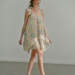 Get trendy with [UNOSA] Floral Fairy Dance Mini Dress -  available at Peiliee Shop. Grab yours for $76 today!