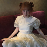 August Unicorn Silk Babydoll Mini Dress