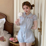 [Black Friday 2025] Coquette Babydoll Gingham romper jumpsuit