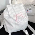 Get trendy with Ballerina Ribbon Cotton Backpack - Gloves available at Peiliee Shop. Grab yours for $18 today!