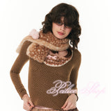 Peiliee Ribbon Deer Short Scarf