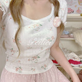 Get trendy with Floral Garden cotton shirt - Crop Top available at Peiliee Shop. Grab yours for $18.60 today!